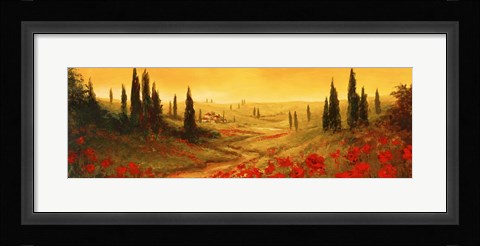 Framed Toscano Panel II Print