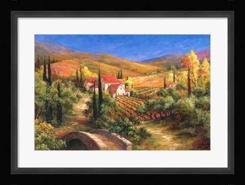 Framed Tuscan Bridge Print