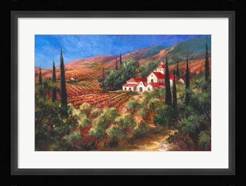 Framed Tuscan Monastery Print