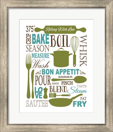 Framed Culinary Love 1 (color) Print