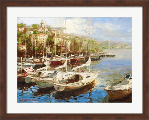 Framed Harbor Bay Print