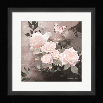 Framed Noir Roses I Print