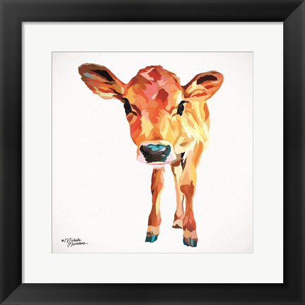 Framed Cute Little Calf Print