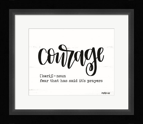Framed Courage Print