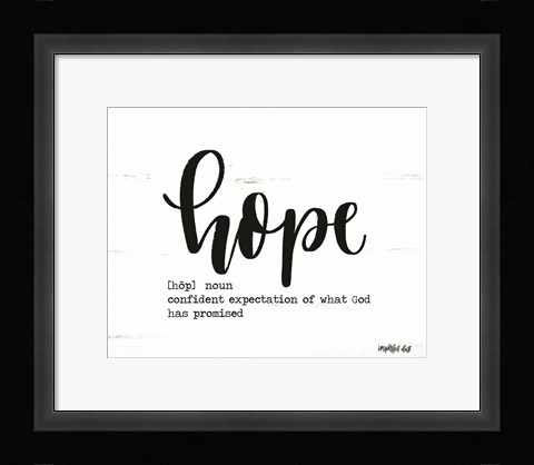Framed Hope Print