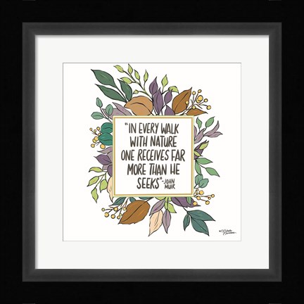 Framed Walk with Nature Print