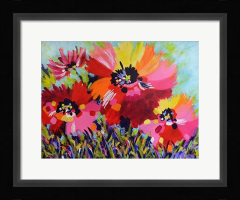 Framed Big Red Poppies Print