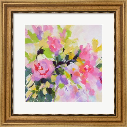 Framed Wild Rose Garden Print