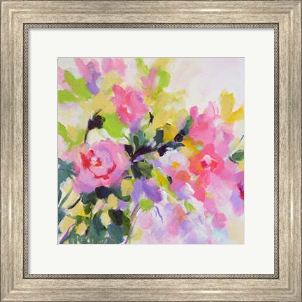 Framed Wild Rose Garden Print