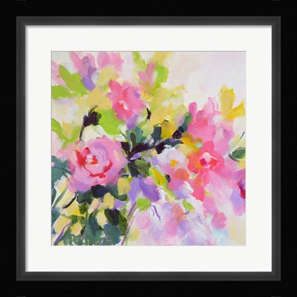 Framed Wild Rose Garden Print