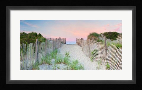 Framed Crescent Beach Path Print