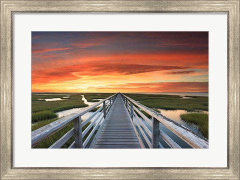 Framed Greys Beach Sunset Print