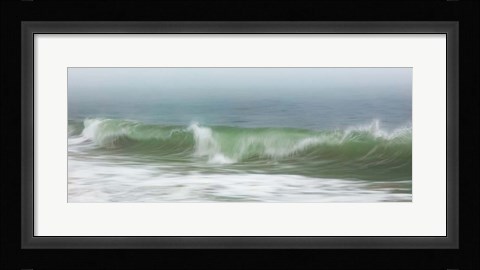 Framed Surfside Beach in Fog Print
