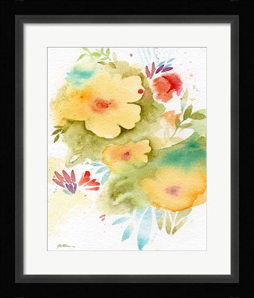 Framed Fiesta Flowers Print