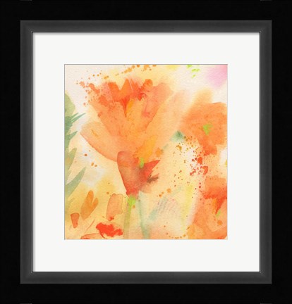 Framed Windblown Poppies #2 Print