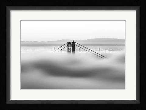Framed Across the Bay (BW) Print