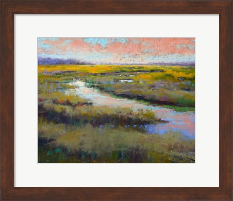 Framed Glimmer on the Marsh Print