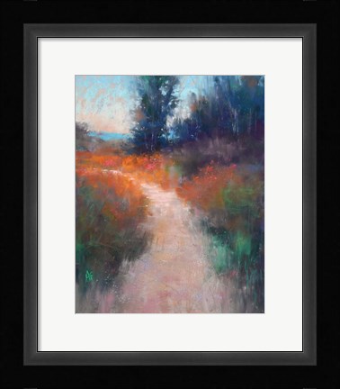 Framed Behind the Trees Print