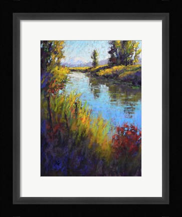 Framed Looking down the Slough Print