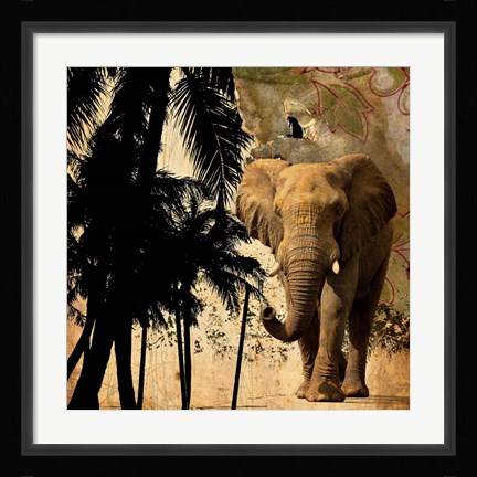 Framed Mighty Elephant 2 Print