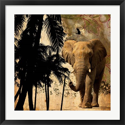 Framed Mighty Elephant 2 Print