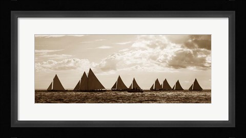 Framed Sailboats Print