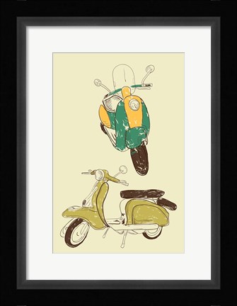 Framed Scooter III Print