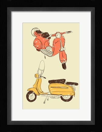 Framed Scooter IV Print