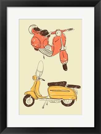 Framed Scooter IV Print