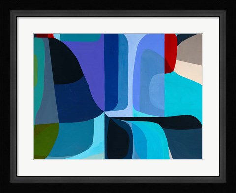 Framed Merging Waters Print