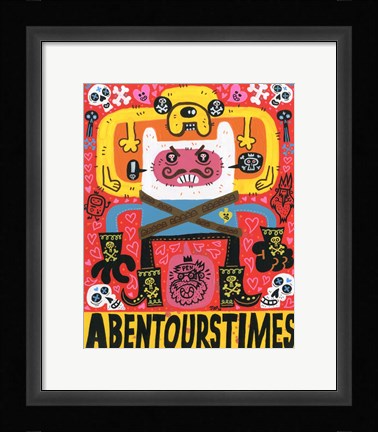 Framed Las Aventuras de Pen Print