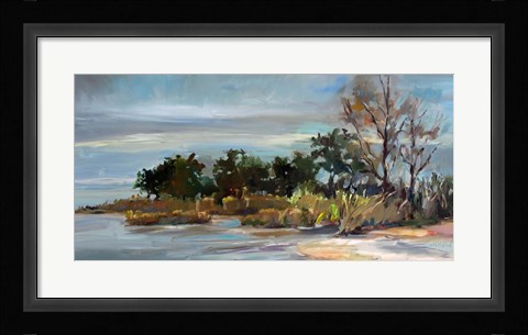 Framed Winter Beach Print