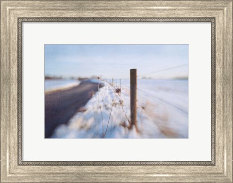 Framed Walking on the Edge of Winter Print