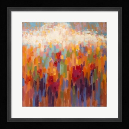 Framed Poppy Mosaic Print