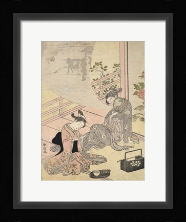Framed Courtesan Dreaming Print