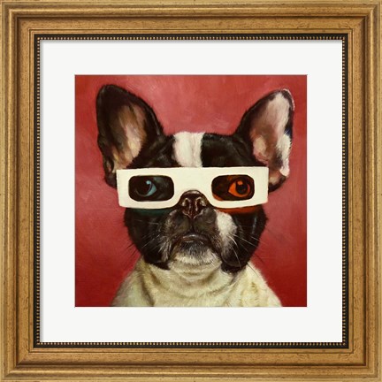 Framed 3D Dog Print