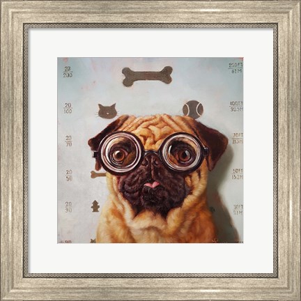 Framed Canine Eye Exam Print