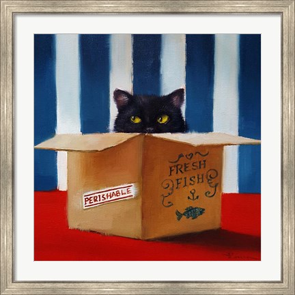 Framed Cat Burglar Print