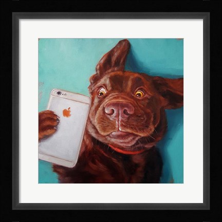 Framed Dog Selfie Print