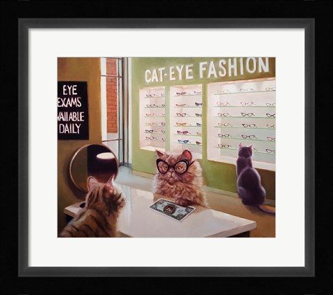 Framed Feline Optical Print
