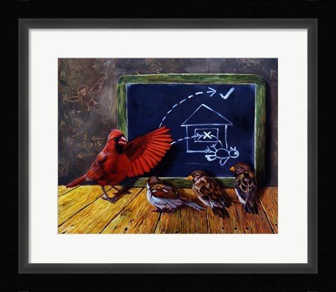 Framed Flight School Print