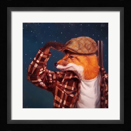 Framed Fox Hunt Print