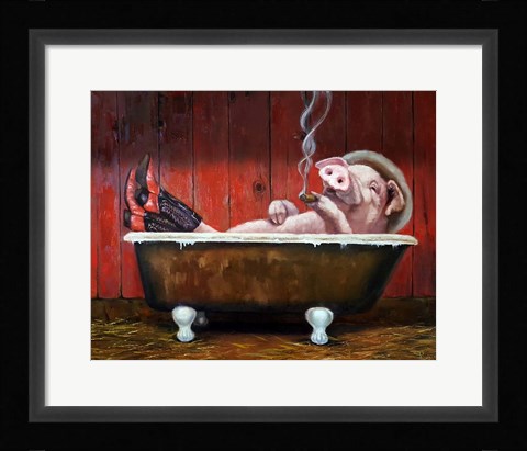 Framed Hog Heaven Print