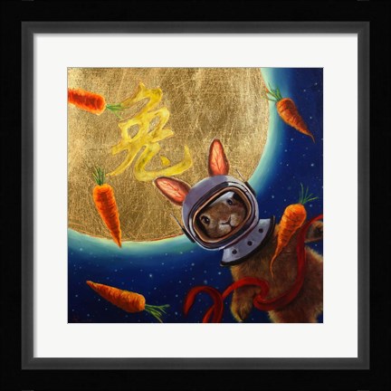 Framed Journey to the Moon Print