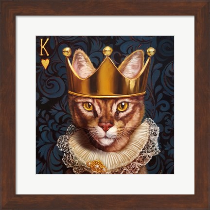 Framed King of Hearts Print