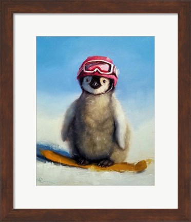 Framed Snowboard Chic Print