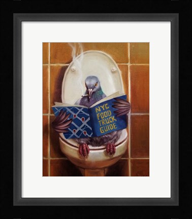 Framed Stool Pigeon Print