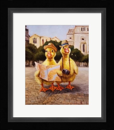Framed Tourists Print