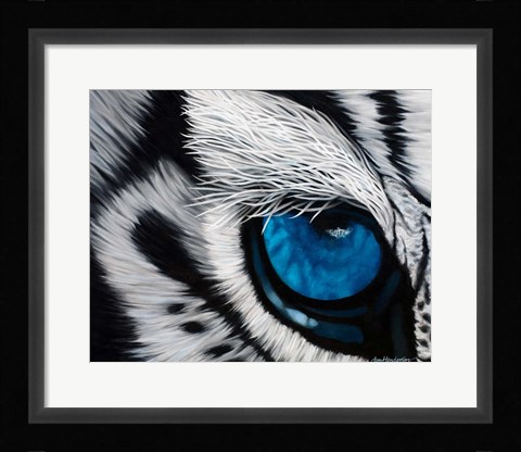 Framed Tiger Eye Print