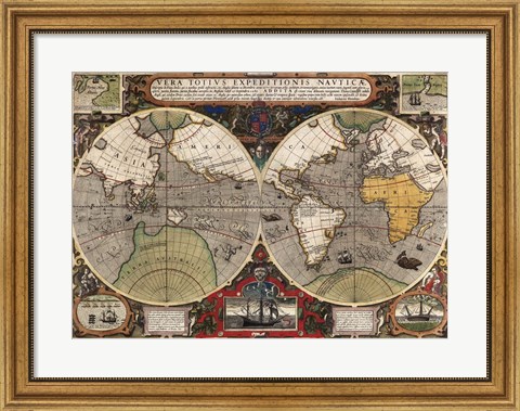 Framed Vera Totius Expeditionis Nauticae Print